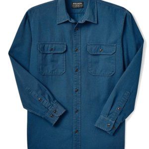 Filson Chino Twill Shirt XL Grouse Blue- Brand new with tags